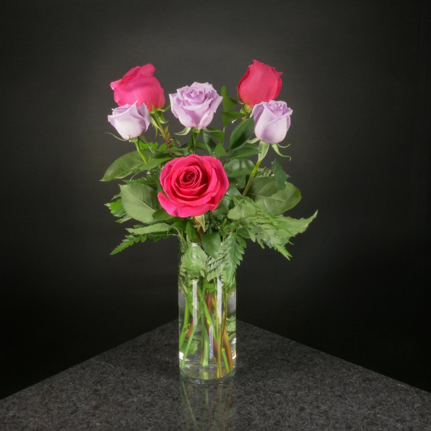  6 Roses / Vase / Basic