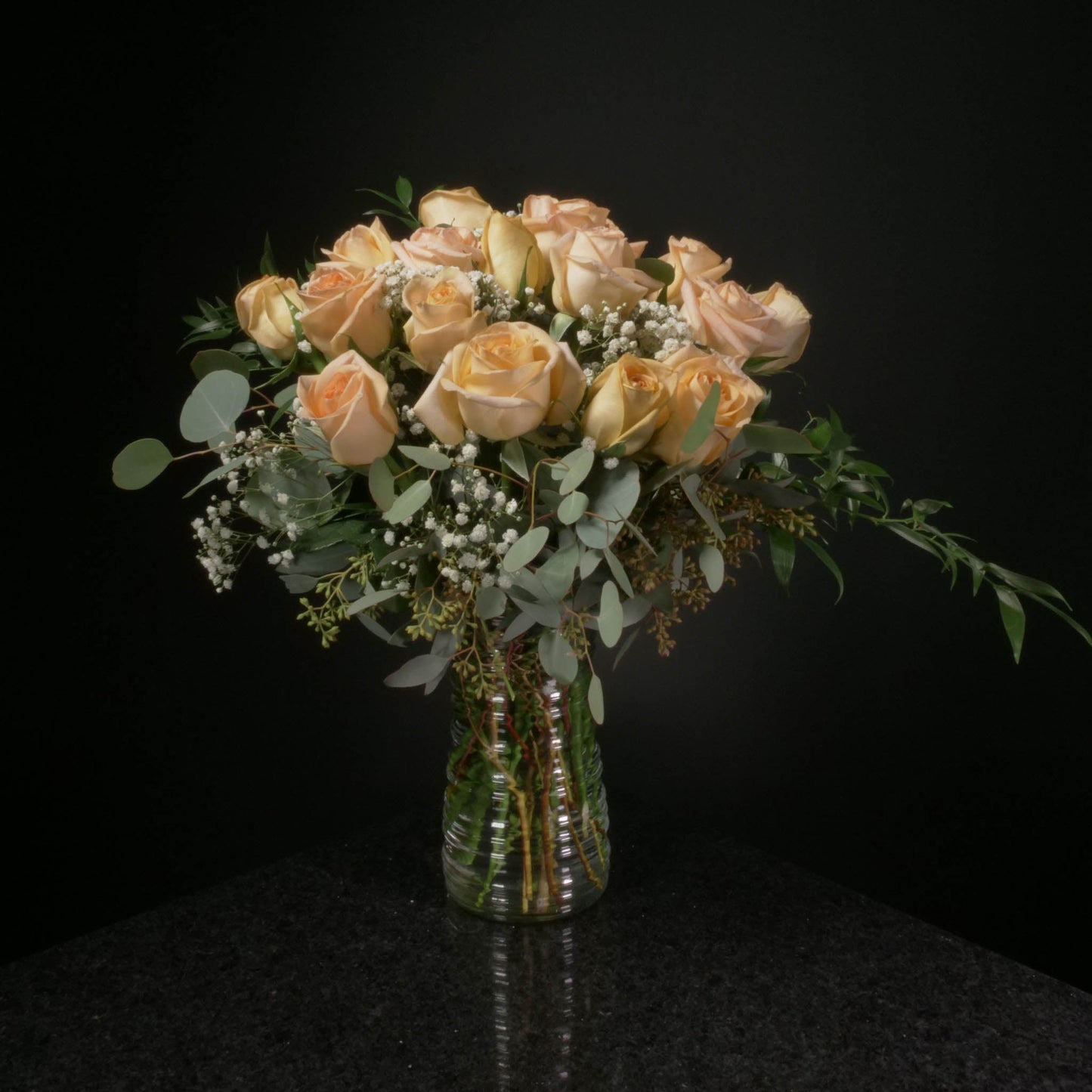  18 Roses / Vase / Fancy