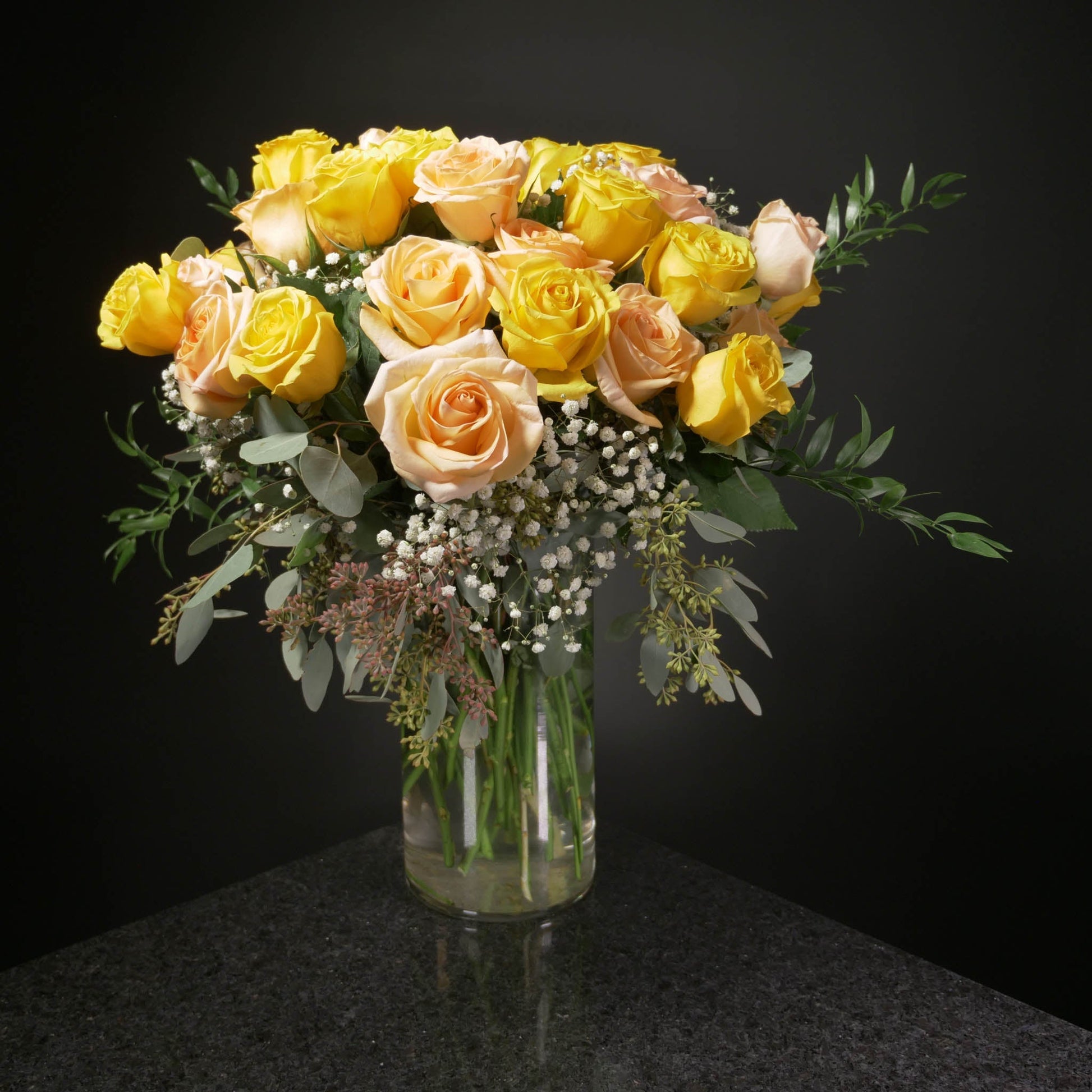  36 Roses / Vase / Fancy